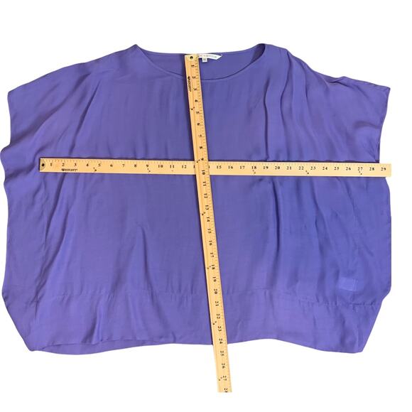 Annie Griffin Purple Batwing Top Blouse Viscose XS Extra Small - Picture 4 of 6